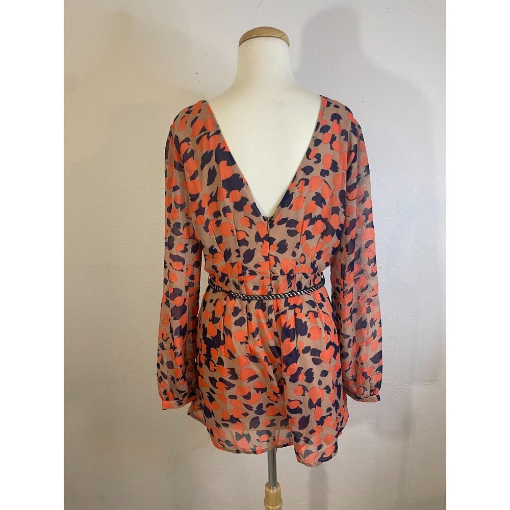 A'GACI Sexy Women's VNeck MULTICOLOR Printing Jumpsuits Short Romper Playsuits L - Picture 4 of 9